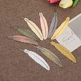 thumbnail image 4 of 1 Pcs Creative Metal Feather Bookmark Rose Gold Chinese Style Retro Craft Student Stationery Teacher Gift Gun black, 4 of 5
