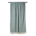 thumbnail image 2 of DII Teal Zig-Zag Cotton Woven Throw, 50” x 60”, 2 of 3