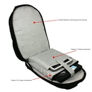 Dejuno Backpack Checkpoint-Friendly 15.6 Laptop & Tablet Pocket - Black
