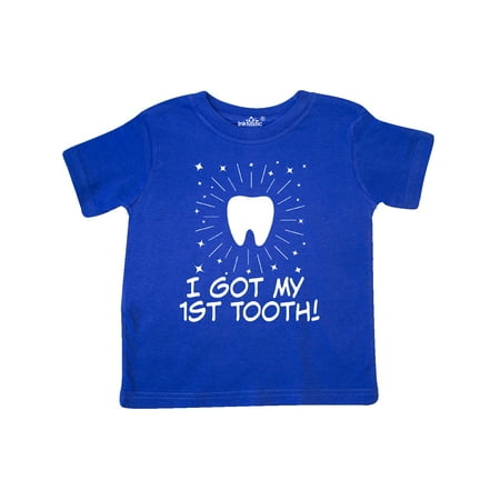 

Inktastic I Got My First Tooth Announcement Gift Toddler Boy or Toddler Girl T-Shirt