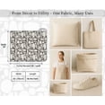 thumbnail image 7 of Soimoi Cotton Canvas | 56" Wide, Sold By 10 Yard | Geometric Print - Gray | Durable Medium Weight Fabric for Bags, Curtains, Crafts & Dcor, 7 of 7