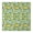 Yellow Lemon Flowers, variant on Yellow Lemon Fruit Flowers BlueWhite Pattern Square Fitted Tablecloth with Elastic Edge,Square Table Cover,Washable Elastic Table Cover for Home Kitchen Party Decor 34"x34"
