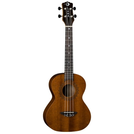 Luna 4-String Mahogany Neck Uke Vintage Mahogany Tenor - Satin Natural (UKE VMT)