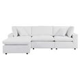 thumbnail image 2 of Modway Commix 4-Piece Sunbrella® Outdoor Patio Sectional Sofa in White, 2 of 10