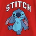 thumbnail image 2 of Girl's Lilo & Stitch Laughing Stitch  Graphic Tee Red Medium, 2 of 5