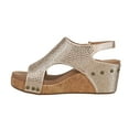 thumbnail image 3 of Corkys Womens Carley Rhinestone Studded Slingback Wedge  Casual Shoes, 3 of 5