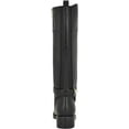 thumbnail image 5 of Tommy Hilfiger Ionni Black2 Almond Toe Buckle Detailed Knee High Riding Boots (BLACK, 5.5), 5 of 6