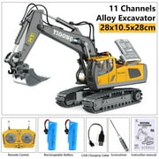 Welan remote control excavator toys, rechargeable remote control construction excavator vehicle toys, suitable for 8-12 years old children's educational birthday gifts Christmas gifts