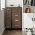 thumbnail image 3 of Crestlive Products 9 Drawers Dresser Vertical Chest Storage Tower in Brown, 3 of 9