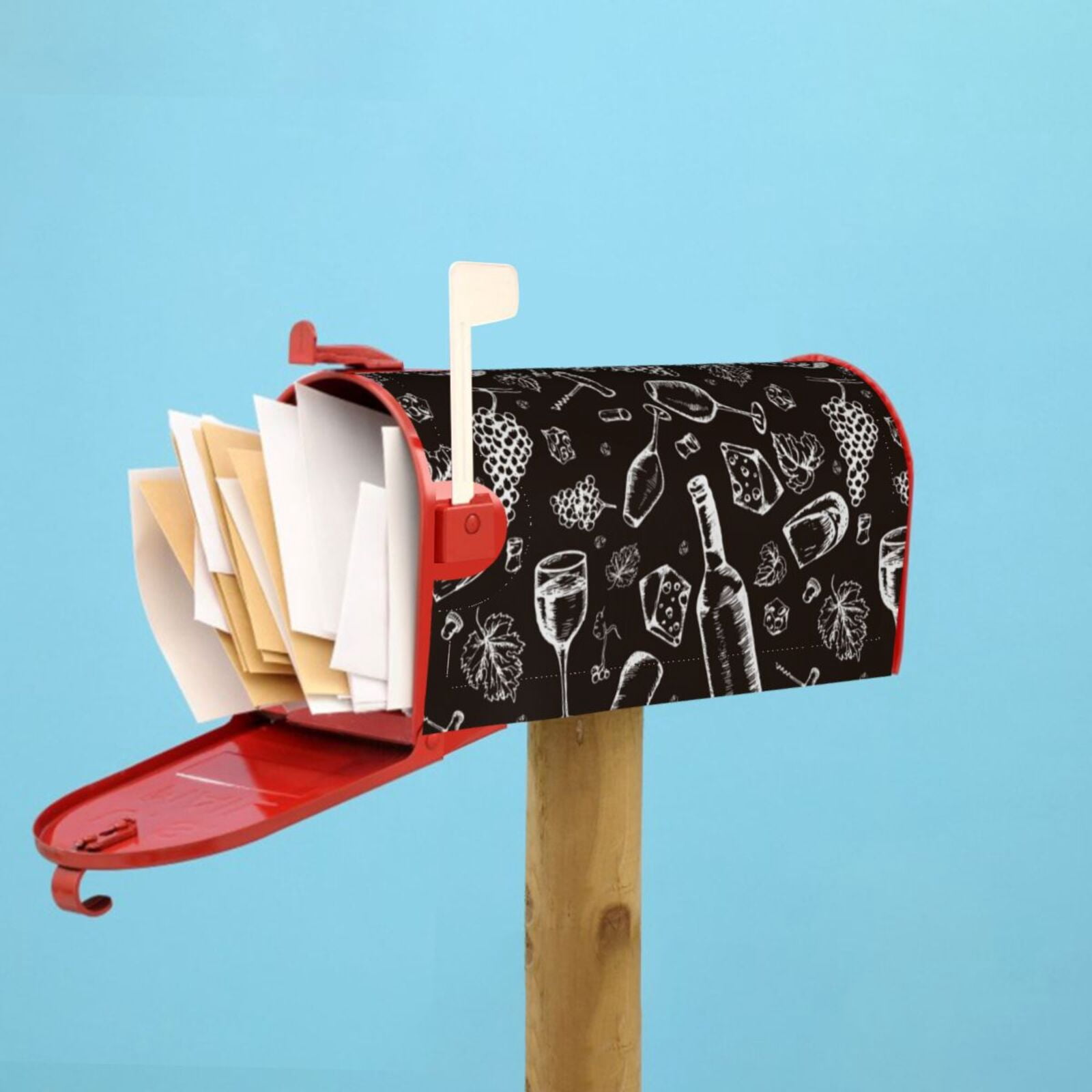 Kdxio Magnetic Mailbox Cover 21x18 in Mailbox Cover Outdoor Decoration Holiday Mailbox Covers for Home Garden Yard-21x18 in
