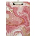 thumbnail image 1 of FMSHPON Fluid Marble Coral Gold Clipboard Hardboard Wood Nursing Clip Board and Pull for Standard A4 Letter 13x9 inches, 1 of 5
