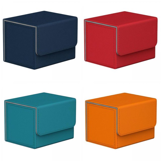 4 Pieces Deck Box Storage Holder Organizer Holds Album Display Gathering Card Toy Standard Game Card for Tcg Card Zulema Estuche de baraja de cartas coleccionables