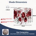 thumbnail image 2 of Lamp Shades Set of 2 Easy Assembly Watercolor floral border green leaves burgundy maroon pink Drum Lampshades for Table Lamps Floor Lamps Pendant Light 13"x13"x10" Replacement Lamp Shade, 2 of 8