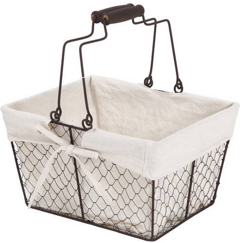 Better Homes and Gardens Small Chicken Wire Basket, Black