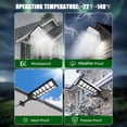 thumbnail image 3 of Super Bright Solar Street Lights, Upgraded 66000LM Ultra Bright Dusk to Dawn Motion Sensor Solar Lights with Remote Control, Security Wall Light Parking Lot Road Lamp for Garden Yard Patio, 3 of 6