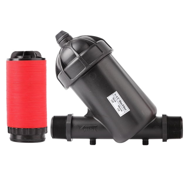 Filtro de riego por goteo, filtro de agua de 1-1/2", malla 120, profesional, duradero, filtro de riego de disco Y