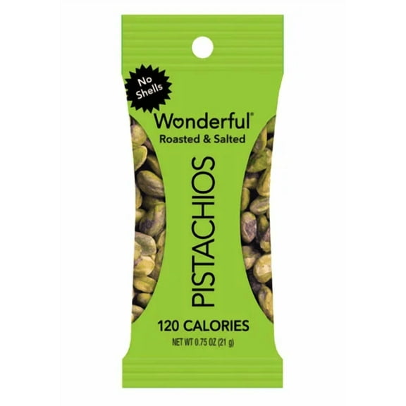 Wonderful Pistachios Roasted & Salted No Shells 2-Pack 0.75 oz