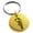 Gold, variant on Stainless Steel Exalted Dragon Blade Engraved Small Medallion Circle Charm Keychain Keyring