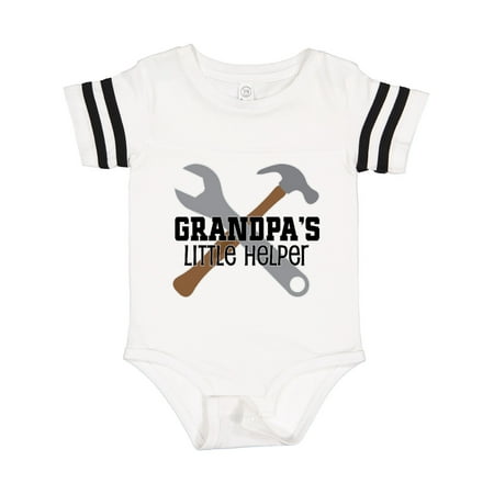 

Inktastic Grandpa Little Helper Gift Baby Boy Bodysuit