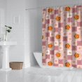 thumbnail image 2 of Pioneer Flower Floral Print Pattern Shower Curtain 84"x72", Bathroom Decorative Shower Curtain Set with 12 Hooks, Waterproof Washable, 2 of 6