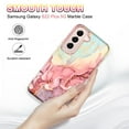 thumbnail image 6 of CASEFIV for Samsung Galaxy S22+/S22 Plus 5G Case, Marble Pattern 3 in 1 Heavy Duty Shockproof Full Body Rugged Hard PC+Soft Silicone Drop Protective Women Girls,Rose Gold, 6 of 8