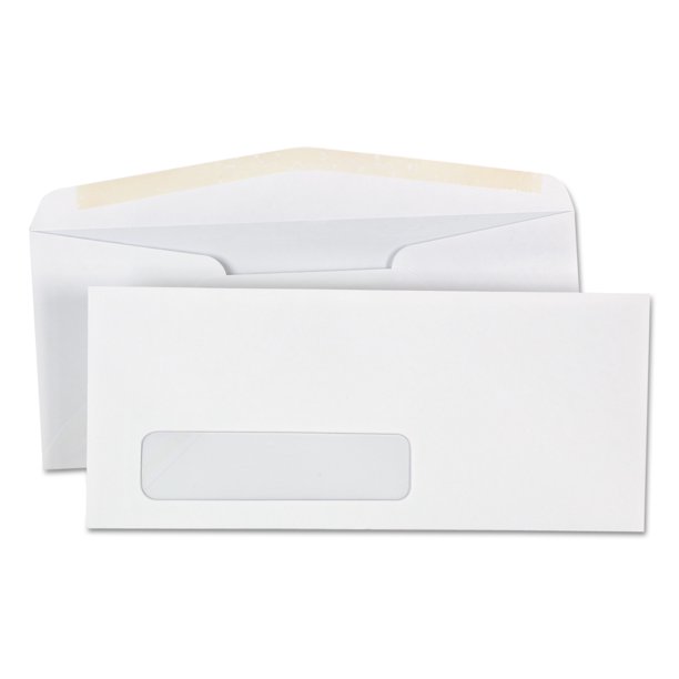 Universal Business Envelope, 10, Commercial Flap, Gummed Closure, 4.13