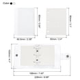 thumbnail image 2 of REGALWOVEN Clear 3 Ring Binder Cover, 2 Pack Notebook Binder Mini Loose Leaf Folder, Black White, 2 of 6