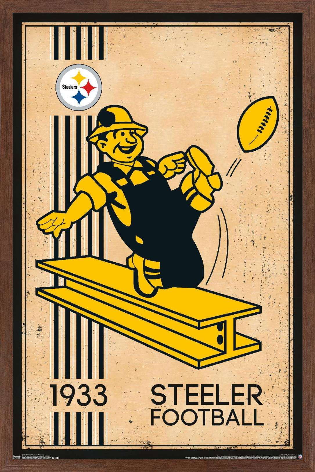 NFL Pittsburgh Steelers Retro Logo 14 Poster