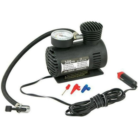 Milisten 12V Car Tyre Inflator Air Compressor Metal Tire Inflator High Pressure Air Pump (Black)