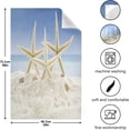 thumbnail image 5 of Beach Starfish Family Tea Towels Set of 1 Summer Sandy Sky Kitchen Dish Cloth with Hanging Loop, 18"x28"Lint-Free Absorbent Towel for Kitchen Drying Wiping and Cleaning, 5 of 7