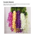 thumbnail image 3 of Yuarrent 12 piezas de plantas de glicinia falsas, flores artificiales de ratán para colgar en la pared, adornos de boda de negocios de autoensamblaje Kits de decoración para fiestas Beige Yuarrent HA084362-03, 3 of 6
