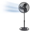 thumbnail image 1 of Ventilador de pedestal Lasko 2521 de 40 cm, 3 velocidades, silencioso y ajustable, negro, 1 of 6