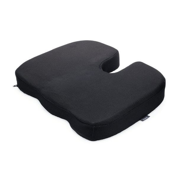 DMI Memory Foam Coccyx Seat Cushion Pillow, Black