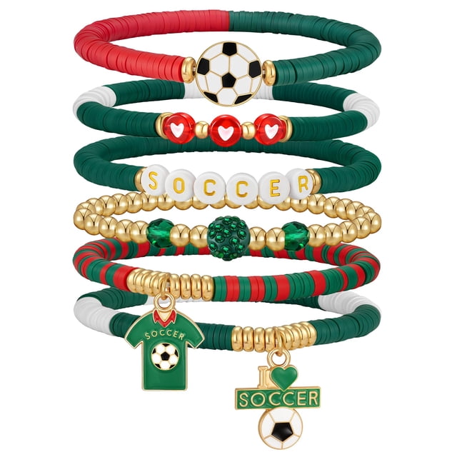 Set de pulseras para fanáticos de la Copa Mundial de Fútbol 2026 Doubgood