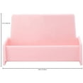thumbnail image 2 of Beauticom Standard Style Business Card Holder Organizer Stand Display for Offices, Receptionist, Salons, and Businesses (Opaque Pink, 1 Piece), 2 of 3