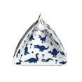 thumbnail image 3 of Lsque Cute Cartoon Dinosaurs Printed Long Tissue Box Cover Holder, Facial Paper Organizer Dispenser,Triangle with Bottom Belt, PVC Leather Decorative Organizer, 3 of 9
