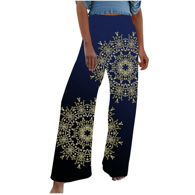 Pantalon Taille Haute pour Femmes Femmes Confortable Imprimé Pantalon de Loisirs Taille Haute Pantalon de Survêtement Pantalon de Yoga Pantalon pour Femmes Taille Haute Pantalon Taille Haute Femmes Pantalon de Yoga Taille Haute pour Femmes