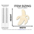 thumbnail image 2 of Unfinished Wood Peeled Banana Shape | DIY Craft Cutout | up to 46" DIY 36" / 1/4", 2 of 3