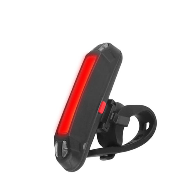 Volkmi 1pcs Plastic Bike Tail Light Super Bright Bike Light USB Rechargeable LED Bike Tail Light Red Blue