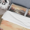 thumbnail image 4 of Designart "Sunset in the African Serengeti II" Landscapes Bedding Covert Set - Africa Yellow Traditional Bed Set With 2 Shams, 4 of 6