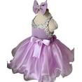 thumbnail image 3 of Jenniferwu G079 Infant Toddler Baby Newborn Little Girl's Pageant Party Birthday Dress Lilac Size 3-6M, 3 of 4