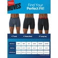 thumbnail image 6 of Hanes Moves Men’s Anti-Chafe Boxer Brief, Total Support Pouch, Black, 3-Pack, 6" Inseam, 6 of 10