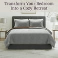 thumbnail image 3 of Lavish Home 3-Piece Full/Queen-Size Faux Mink Fur Sham and Comforter Set for Adult, 3 of 7