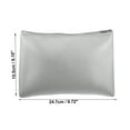 thumbnail image 2 of Unique Bargains 1 Pcs Portable Makeup Bag Toiletry Bag Cosmetic Organizer for Travel Storage Bag Leather, Silver Tone, 2 of 7