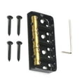 thumbnail image 4 of Vintage Bridge Brass 3-Saddles Electric Guitar Replacement Parts for Telecaster Guitar, 4 of 7