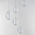 thumbnail image 2 of E24646-144PC-ET2 Lighting-Rhythm - 45W 9 LED Pendant-5 Inches Tall and 21.75 Inches Wide-Polished Chrome Finish-Clear Ribbed Glass Color, 2 of 5