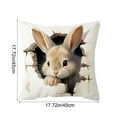 thumbnail image 2 of Djunllk Pillow Covers 18x18, Spring & Easter Cozy & Breathable Holiday Home Farmhouses Decorative Pillowcases, 2 of 6