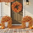 thumbnail image 5 of Lolsea 4 Pcs Artificial Fall Flowers, UV Resistant Fake Hanging Plants Faux Silk Violets for Outdoors Decoration, Orange, Yellow, Brown, 5 of 9
