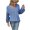 Blue, variant on Vedolay Fall Sweaters for Women 2023 Women Knitted Sweater Crew Neck Solid Basic Long Sleeve Loose Fit Pullover Top,Gray S