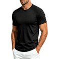 thumbnail image 6 of Miqool Men's Athletic T-Shirt Short Sleeve Crew Neck Moisture-Wicking Mesh Panel Quick Dry Workout Top Lightweight Stretch Gym Running Tee, 6 of 8